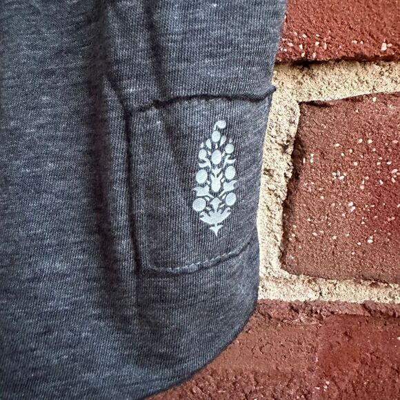 Free People FP Movement Exhale Tank gray Racerback Active Top large NEW - Picture 5 of 10